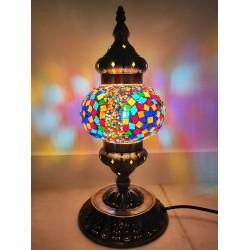 Coloured Glass Table Lamp - Hand Crafted