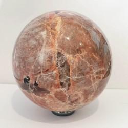 Large Peach Moonstone Sphere - 86mm