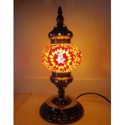 Coloured Glass Table Lamp - Hand Crafted