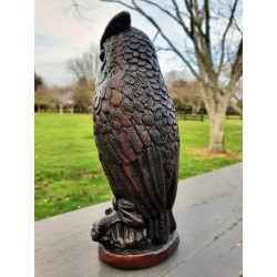 Owl Power Animal Statue - Hand-carved in natural resin.