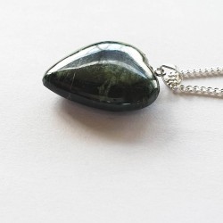 American Greenstone - Sterling Silver Pendant