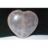 Clear Rose Quartz Heart