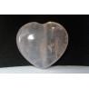 Clear Rose Quartz Heart