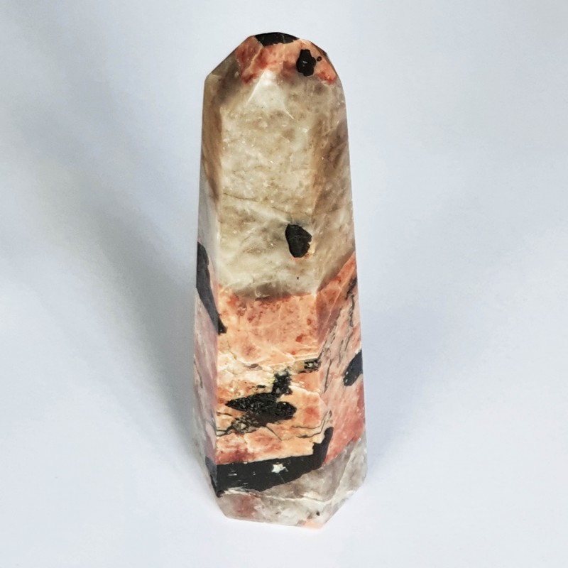 Peach Moonstone Obelisk - The Crystal Rainbow - inari.co.nz