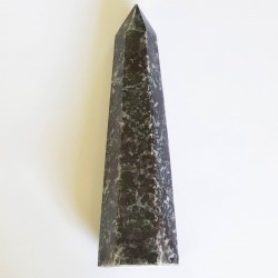 Tall Gabbro Obelisk - 19.5cm - inari.co.nz - The Crystal Rainbow