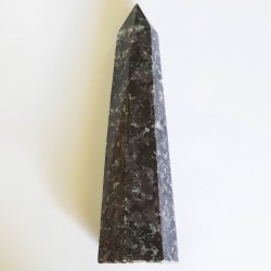 Tall Gabbro Obelisk - 19.5cm - inari.co.nz - The Crystal Rainbow