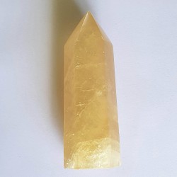 Golden Calcite Obelisk - 13.2 cm - inari.co.nz - The Crystal Rainbow