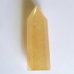 Golden Calcite Obelisk - 13.2 cm - inari.co.nz - The Crystal Rainbow