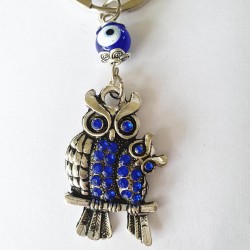 Two Owls - Power Animal Key Chain - inari.co.nz