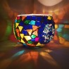 Coloured Glass Candle Holder - Hand-Crafted in Turkey