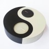 Wooden Circle Yin Yang Candle Holder