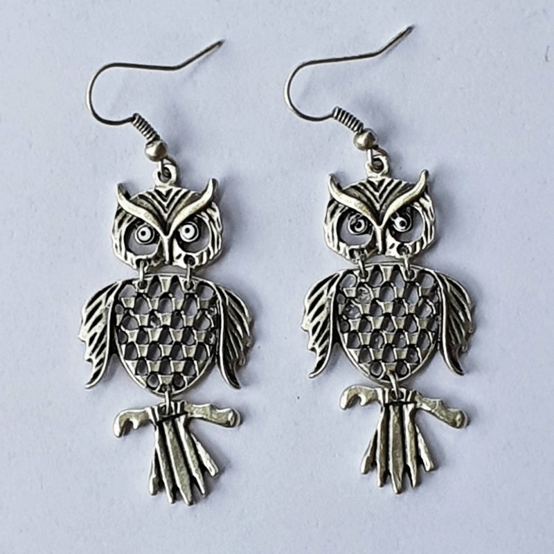 Owl Earrings - Medium - The Crystal Rainbow Owl Earrings - Medium - The Crystal Rainbow