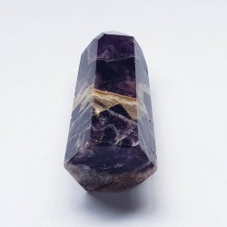 Amethyst Chevron Obelisk - 9cm