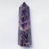 Amethyst Chevron Obelisk - 17.6cm