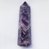 Amethyst Chevron Obelisk - 17.6cm