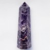 Amethyst Chevron Obelisk - 17.6cm