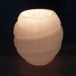 Selenite Luxe Candle Holder - inari.co.nz