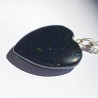 Green Sandstone Heart Pendant - Sterling Silver - inari.co.nz