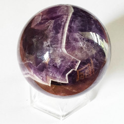 Amethyst Chevron Sphere - 52 mm - inari.co.nz