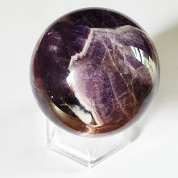 Amethyst Chevron Sphere - 52 mm - inari.co.nz