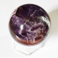 Amethyst Chevron Sphere - 52 mm - inari.co.nz