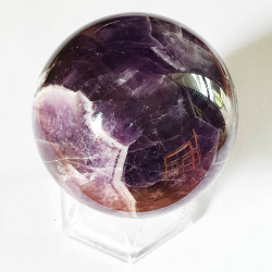 Amethyst Chevron Sphere - 52 mm - inari.co.nz