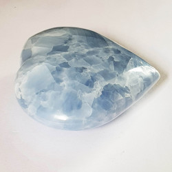 Blue Calcite Heart - inari.co.nz