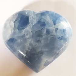 Blue Calcite Heart - inari.co.nz