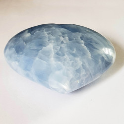 Blue Calcite Heart - inari.co.nz