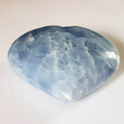 Blue Calcite Heart - inari.co.nz