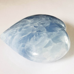 Blue Calcite Heart - inari.co.nz