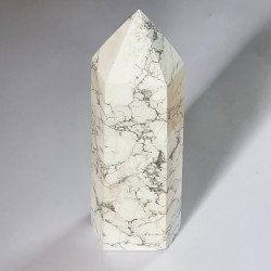 White Howlite Obelisk - 15.5 cm - inari.co.nz