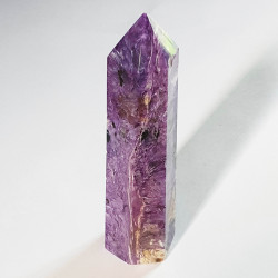 Purple Charoite Obelisk - 10 cm - inari.co.nz