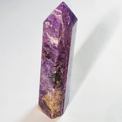 Purple Charoite Obelisk - 10 cm - inari.co.nz