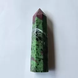 Ruby Zoisite Obelisk - 9.7cm - thecrystalrainbow.co.nz