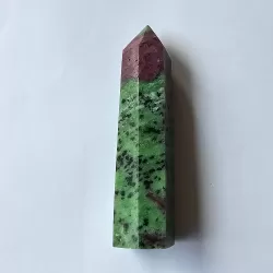 Ruby Zoisite Obelisk - 9.7cm - thecrystalrainbow.co.nz