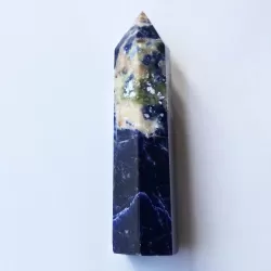 Sodalite Obelisk - 9cm - "Planet Of The New Earth" - thecrystalrainbow.co.nz