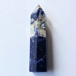 Sodalite Obelisk - 9cm - "Planet Of The New Earth" - thecrystalrainbow.co.nz
