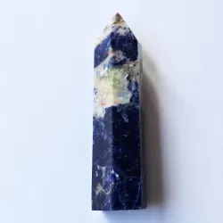 Sodalite Obelisk - 9cm - "Planet Of The New Earth" - thecrystalrainbow.co.nz