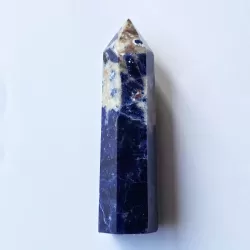 Sodalite Obelisk - 9cm - "Planet Of The New Earth" - thecrystalrainbow.co.nz