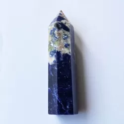 Sodalite Obelisk - 9cm - "Planet Of The New Earth" - thecrystalrainbow.co.nz