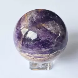 Purple And Brown Amethyst Sphere - 50mm - thecrystalrainbow.co.nz