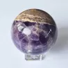 Purple And Brown Amethyst Sphere - 50mm - thecrystalrainbow.co.nz