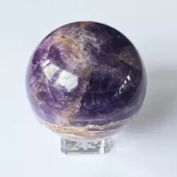 Purple And Brown Amethyst Sphere - 50mm - thecrystalrainbow.co.nz