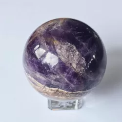 Purple And Brown Amethyst Sphere - 50mm - thecrystalrainbow.co.nz