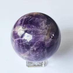 Purple And Brown Amethyst Sphere - 50mm - thecrystalrainbow.co.nz