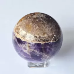 Purple And Brown Amethyst Sphere - 50mm - thecrystalrainbow.co.nz