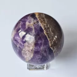Purple And Brown Amethyst Sphere - 50mm - thecrystalrainbow.co.nz