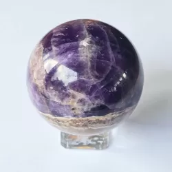 Purple And Brown Amethyst Sphere - 50mm - thecrystalrainbow.co.nz
