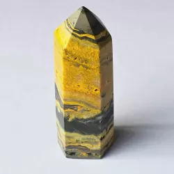 Bumble Bee Jasper Obelisk - 9cm - thecrystalrainbow.co.nz